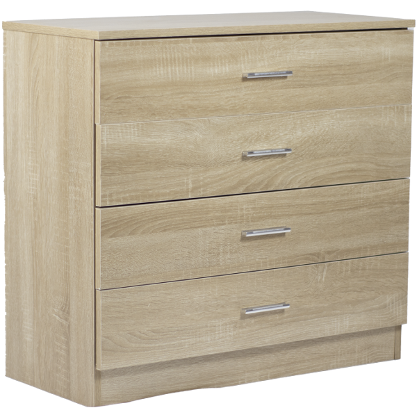 Kenneth Cole 4-Drawer Chest, Oak