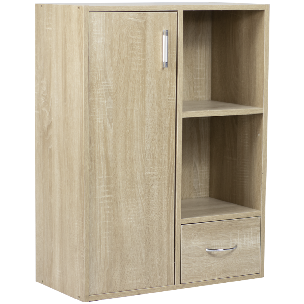 Kenneth Cole 1-Door 1-Drawer 2 Cube Storage Unit, Oak
