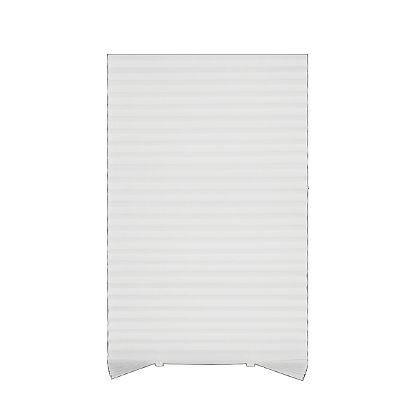 ****Kenneth Cole Temporary Pleated Blinds, White/ 42x90''