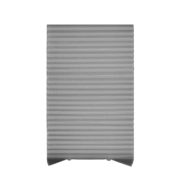 ****Kenneth Cole Temporary Pleated Blinds, Grey /72x90''