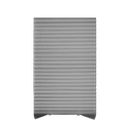 ****Kenneth Cole Temporary Pleated Blinds, Grey /72x90''