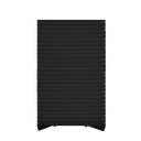 ****Kenneth Cole Temporary Pleated Blinds, Black/72x90''