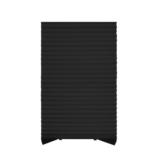****Kenneth Cole Temporary Pleated Blinds, Black/78x90