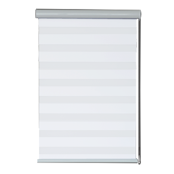 Kenneth Cole Luxury Zebra Blackout Blinds 42 x 90 In., White