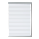 Kenneth Cole Luxury Zebra Blackout Blinds 42 x 90 In., White