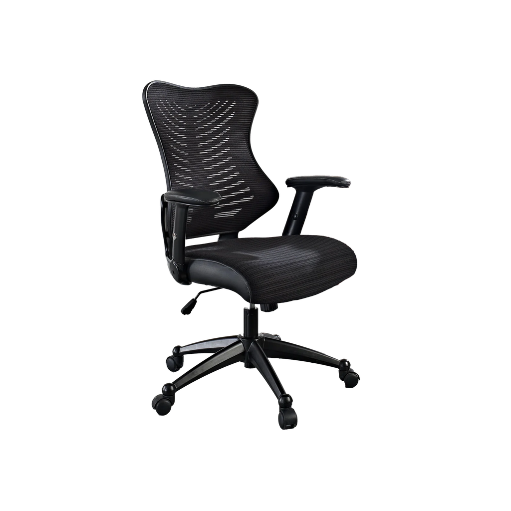 Techni Mobili Executive Designer Mesh Chair, Black