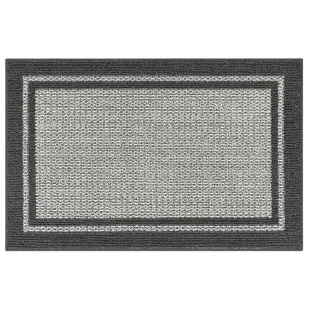 Mohawk Home Hoffman Border Earth Grey/ White Smoke 30 x 45 In.