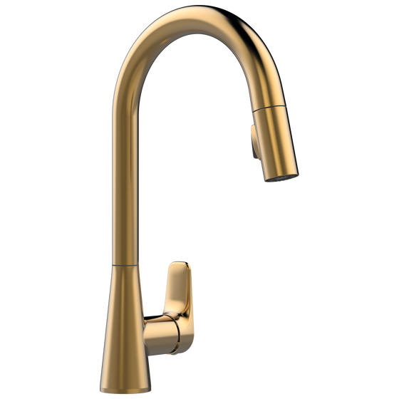 Delta IXA JIVE Single Handle Pull-Down Kitchen Faucet, Champagne Bronze