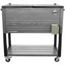 ****PermaSteel Rustic Wood Grain Cooler 80 Qt., Gray