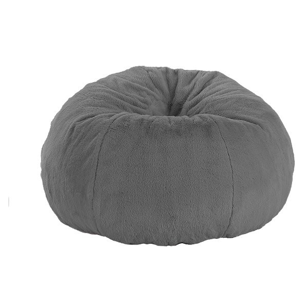 Kenneth Cole Luxury Foam-Filled Seat Cushion Faux Fur, Grey