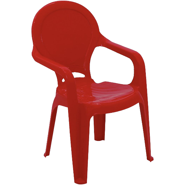 Tramontina Kids Plastic Arm Chair Tic Tac Red