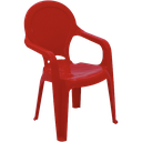 Tramontina Kids Plastic Arm Chair Tic Tac Red