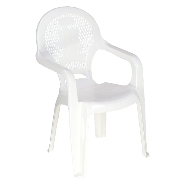 ****Tramontina Kids Plastic Arm Chair Catty White