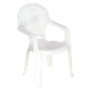 ****Tramontina Kids Plastic Arm Chair Catty White