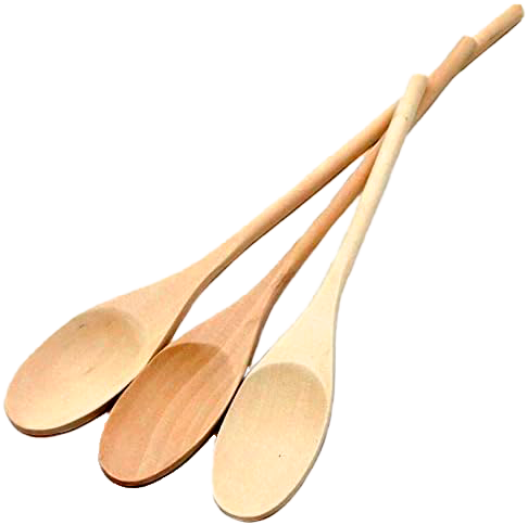 Baker's Secret 3pc Spoon Set Maple Wood 13.7 In. (35cm)