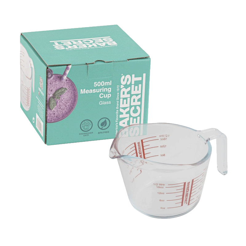 Baker's Secret Glass Measuring Cup 500ml