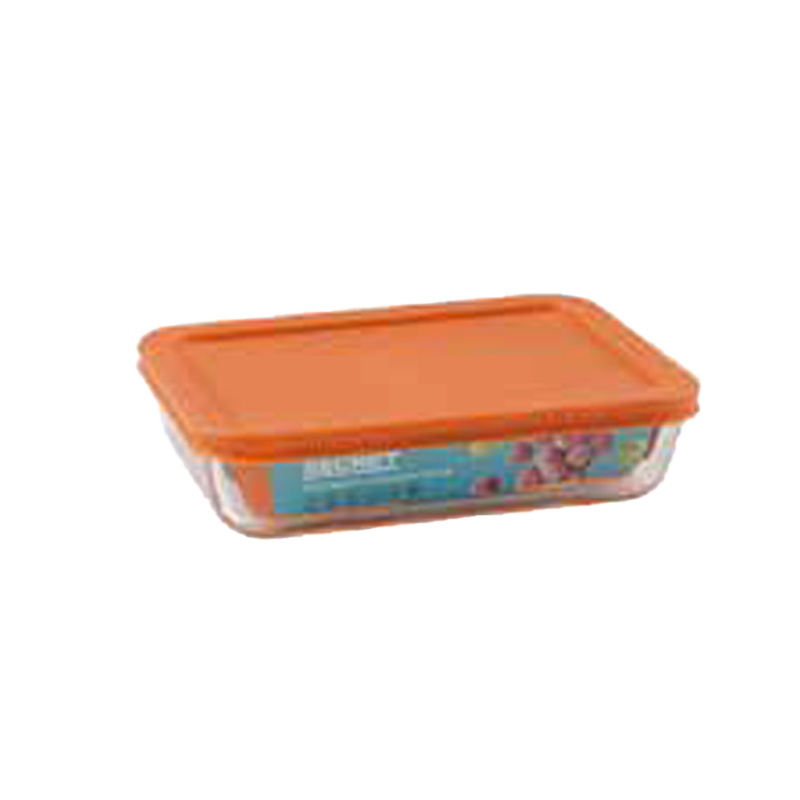 Baker's Secret Rectangle Glass Food Container with Lid 2600ml