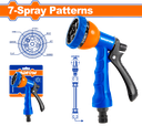 Wadfow Plastic Trigger Nozzle with 7-Spray Patterns