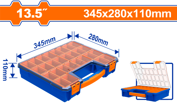 Wadfow Plastic Tool Organizer 13.5 In.