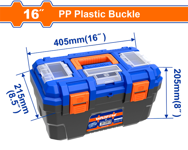 Wadfow Plastic Tool Box 16 In.