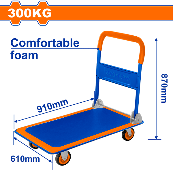 Wadfow Foldable Platform Hand Truck (Load capacity 300kg)
