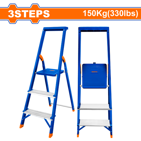 Wadfow 3-Step Household Ladder Steel &amp; Aluminium