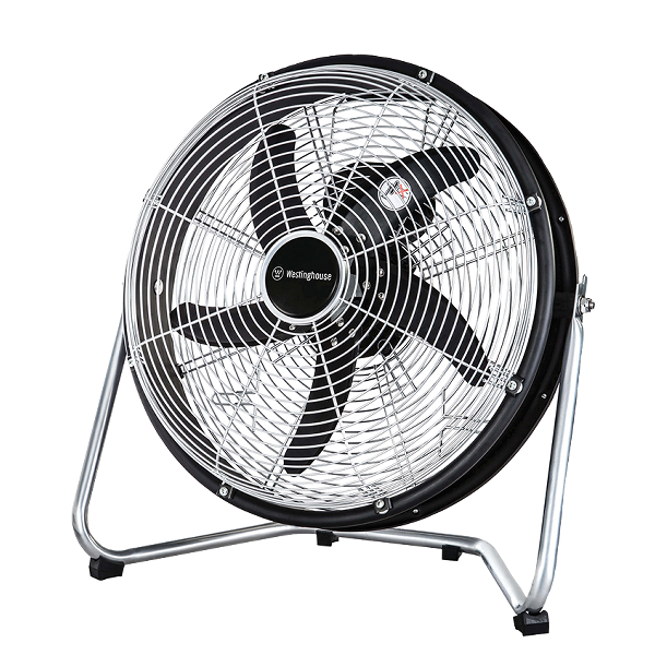 Westinghouse Industrial Floor Fan 3-Speed 14 In. Silver/ Black