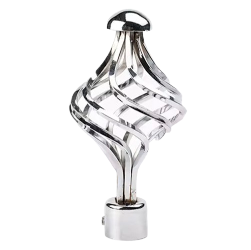 Classy Homes Curtain Rod 84-120 In., Silver - Plated