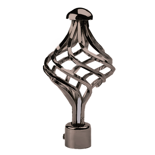 Classy Homes Curtain Rod 84-120 In., Blacksilk - Plated