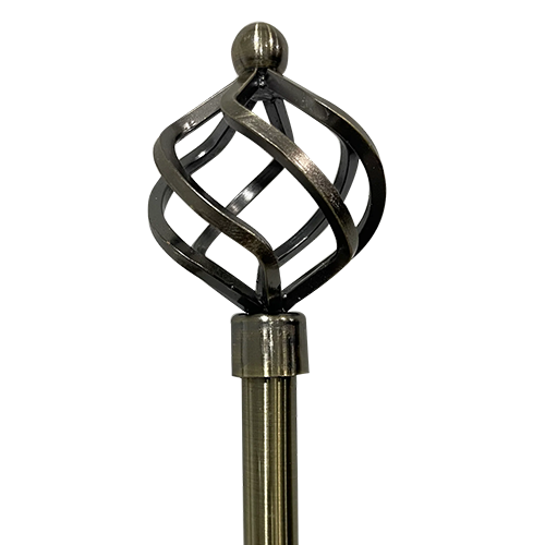 Classy Homes Curtain Rod 28-48 In., Blacksilk - Plated