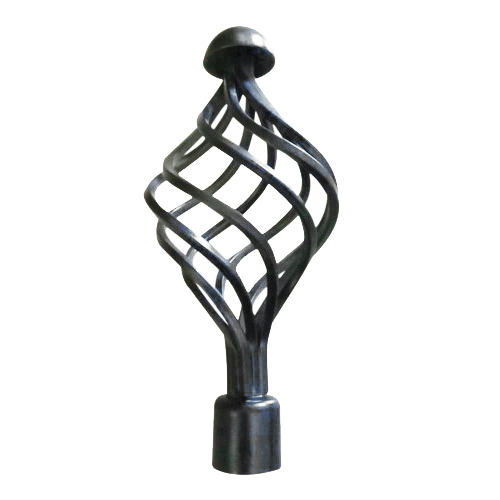 Classy Homes Curtain Rod 48-84 In., Black - Painted