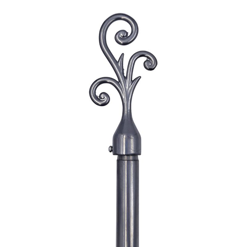 ****Classy Homes Curtain Rod 28-48 In., Champagne Silver - Painted