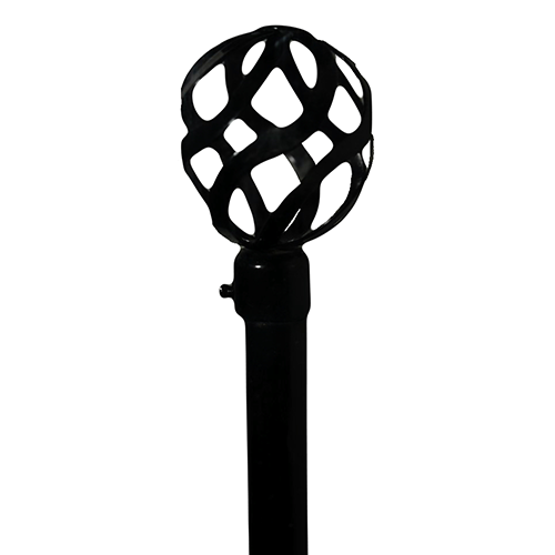 Classy Homes Curtain Rod 48-84 In., Black - Painted