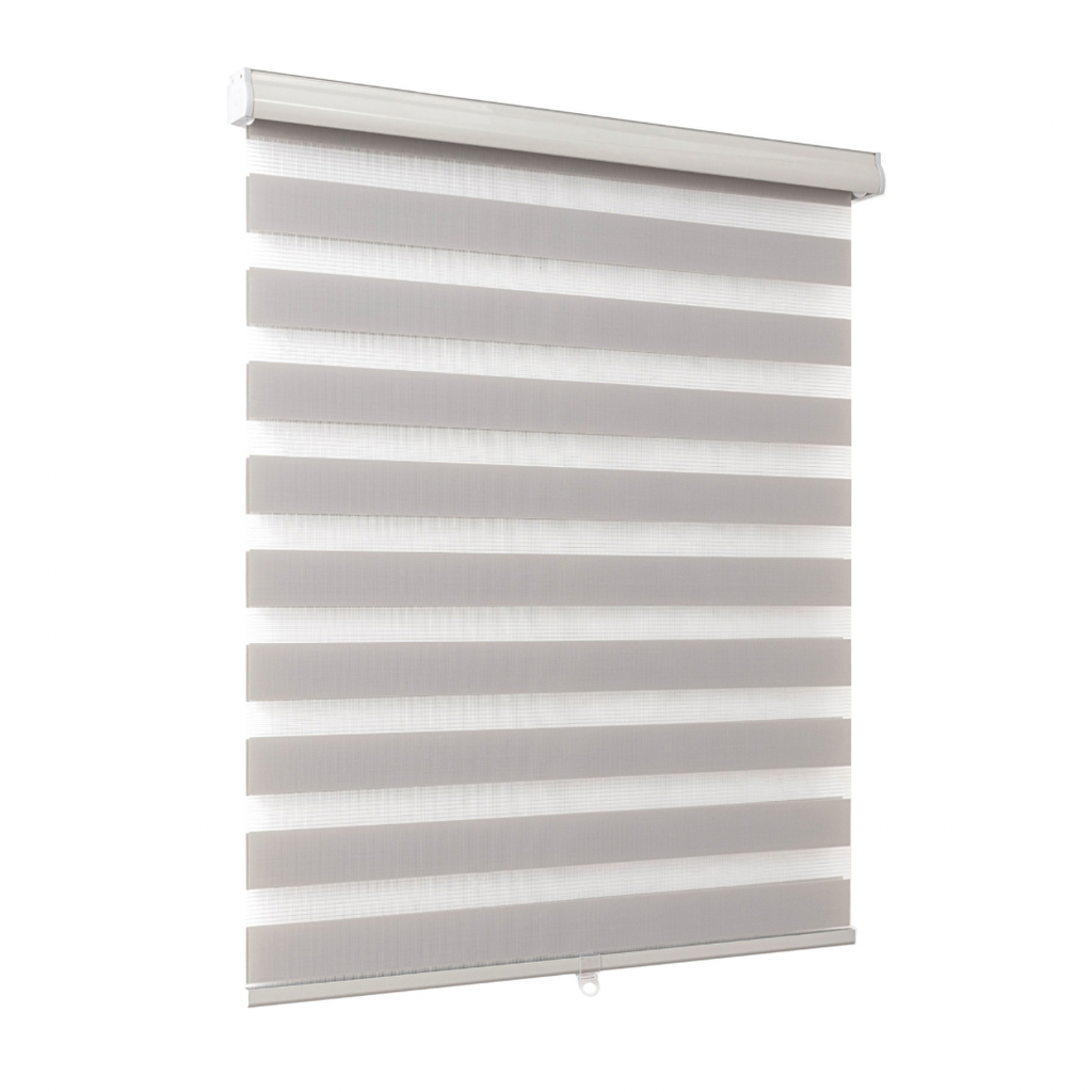 Classy Homes Zebra Roller Blind 38x50 In., Grey
