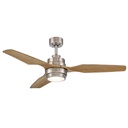 GlucksteinElements Denver Integrated LED Indoor Ceiling Fan with Remote 48 In. Nickel (C.F.M - 2713)