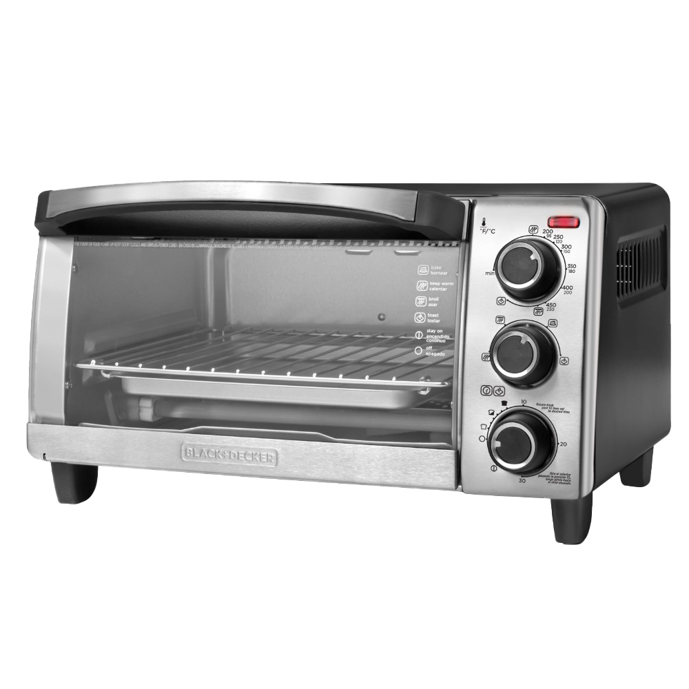 Black &amp; Decker Natural Convection Toaster Oven, 4-Slice