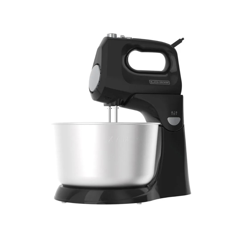 Black &amp; Decker 2-in-1 Stand Mixer 3.5L Bowl, Black