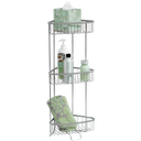 iDesign Forma 3-Tier Shower Shelf, Brushed Stainless Steel