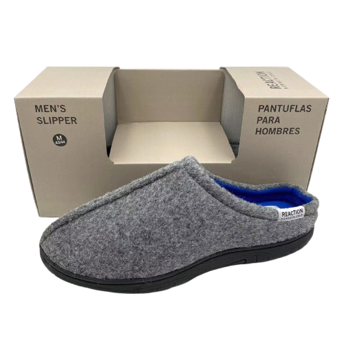 ****Kenneth Cole Men Mule Slipper Grey, Large