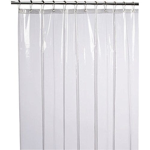 Zenith Zenna Home Lightweight PEVA Shower Curtain Liner 70 In. x 72 In. Clear