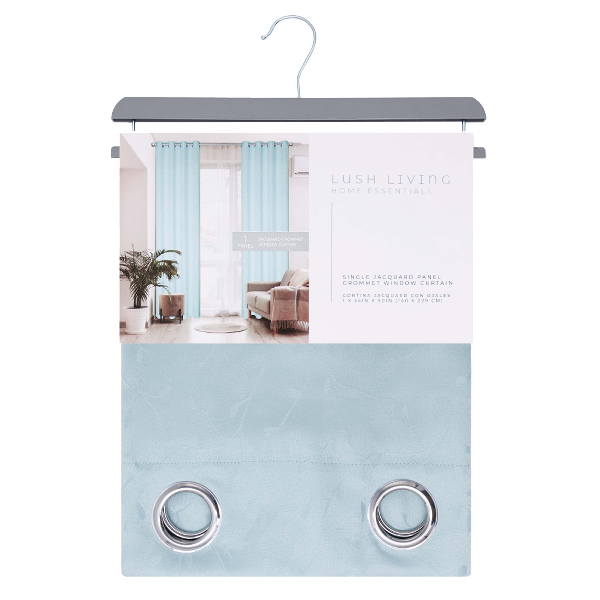 Vineburg Grommet Window Curtain Panel with Tie Back 55 x 90 In. Mineral