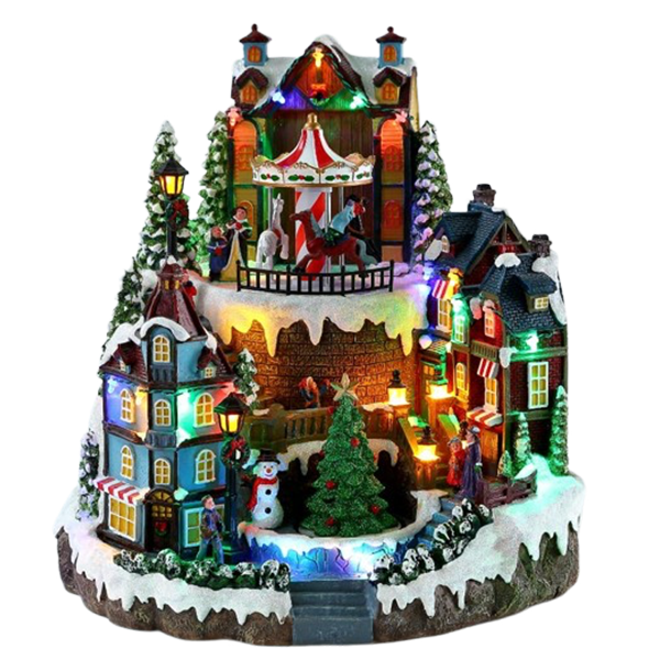 Mrs. Claus Christmas Village Ornament 10.5 x 10 x 12 In.