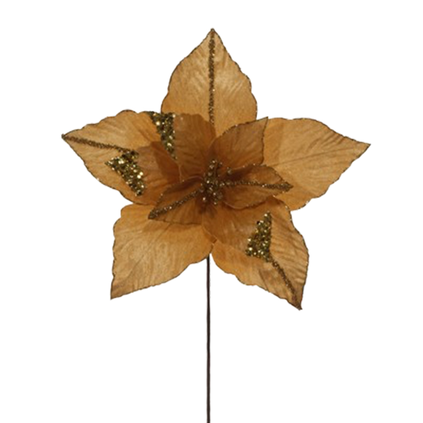 ****Miro Christmas Poinsettia 35x30cm 11P Gold