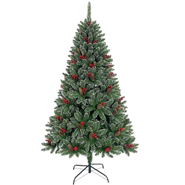 Miro Christmas Tree 150cm - 5 Ft. with Pine Berries 400-Tips Green