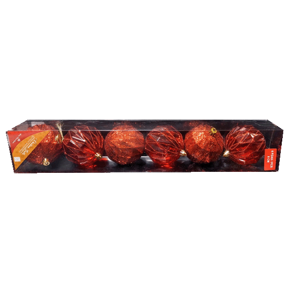 ****Miro Christmas Balls 8cm (6-pc Set)