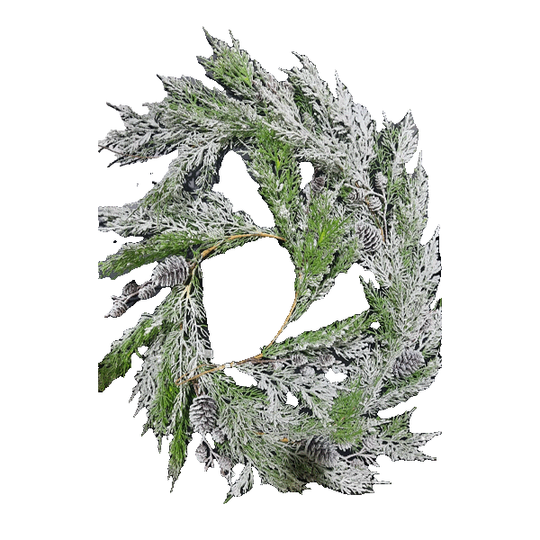 Montefiori Christmas Snowy Pine Fir Garland 183x20x5cm