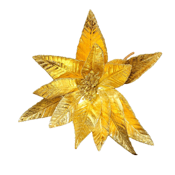 Christmas Poinsettia Stem 35x60cm