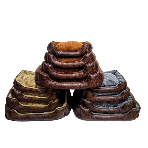 Duramade Pet Bed 4pc Set 31.4x25.5x6.6 In./ 27.5x25.5x5.9 In./ 24.8x19.2x5 In./ 20.8x15.7x5 In.