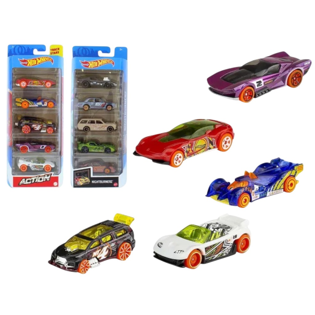 Mattel Hot Wheels Toy Cars 5-pack