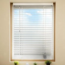 Kenneth Cole Paulownia Wood Venetian Blinds 48&quot;x90.5&quot; (122x230Cm), White